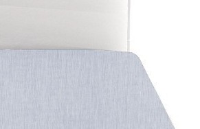 3676 Azzurro Melange Tinta Unita Una Piazza e Mezza 200x290 Bossi Lenzuolo di sopra col 