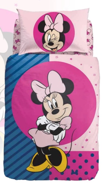 Parure Copripiumino Matrimoniale Mickey e Minnie Love Disney by Caleffi
